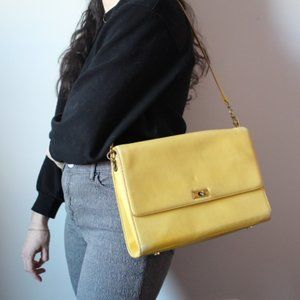 J. Crew Yellow Leather Satchel